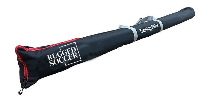 Rugged Soccer Speed and Agility Poles - Yellow - 2 Piece - Flexible Base - UberSoccer