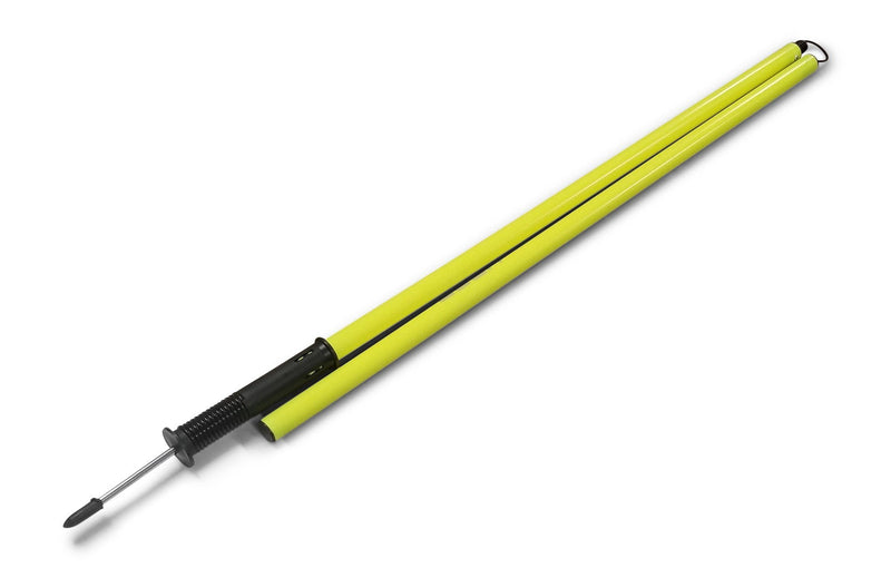 Rugged Sports Speed and Agility Poles - Yellow - 2 Piece - Flexible Base - UberSoccer