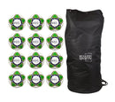 Rugged Sports Brazilian Colors Futsal Ball Bundle - 12 Pack