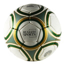 Rugged Sports Futsal Ball - Matte Finish - Green/Gold
