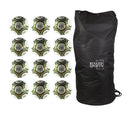 Rugged Sports Green/Gold Futsal Ball Bundle - 12 Pack
