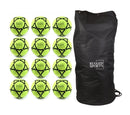 Rugged Sports Indoor Felt Soccer Ball - Neon Yellow - Bundle - 12 Balls