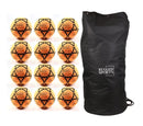 Rugged Sports Indoor Felt Soccer Ball - Orange - Bundle - 12 Balls