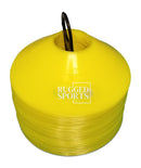 Rugged Sports Low Profile Disc Marker - Flexible - Set of 50 - Yellow