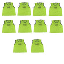Rugged Sports Mesh Scrimmage Training Bibs - Nylon Mesh - Set of 10