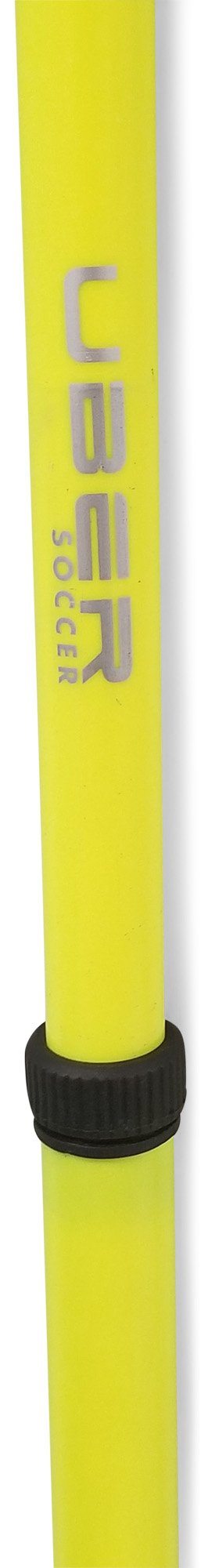 Uber Soccer Adjustable Speed and Agility Training Poles - Yellow - 40 to 72 Inches - UberSoccer