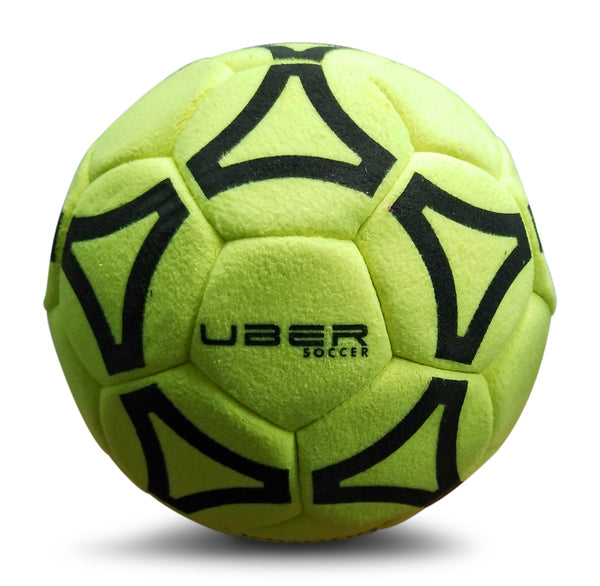 Uber Soccer Indoor Felt Soccer Ball - Neon Yellow - UberSoccer