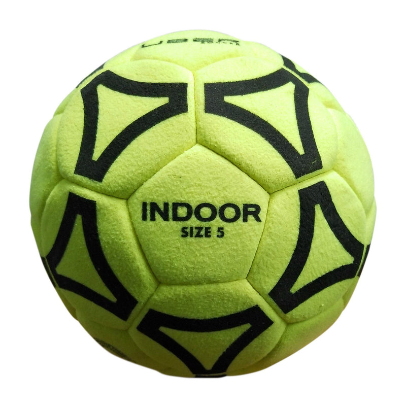 Uber Soccer Indoor Felt Soccer Ball - Neon Yellow - UberSoccer