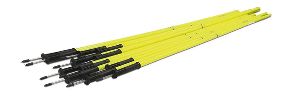 Uber Soccer Speed and Agility Poles - Yellow - 2 Piece - Flexibase - UberSoccer