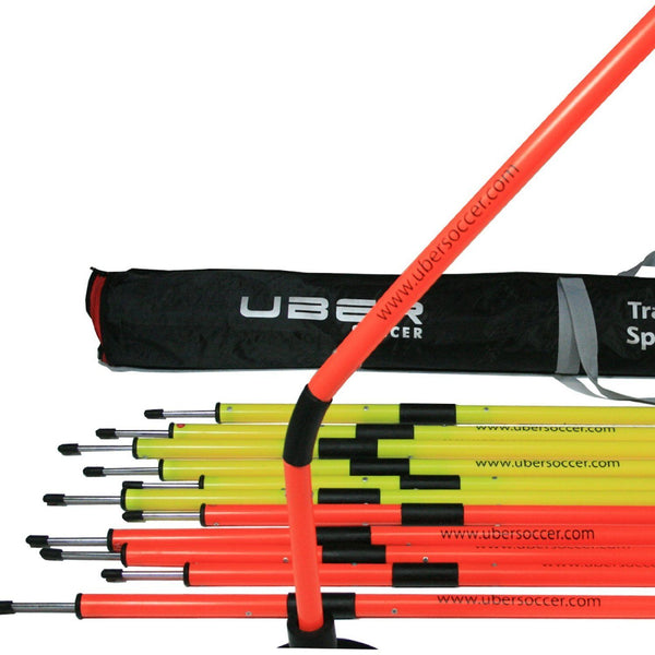 Uber Soccer Spring Loaded Agility Training Poles - UberSoccer