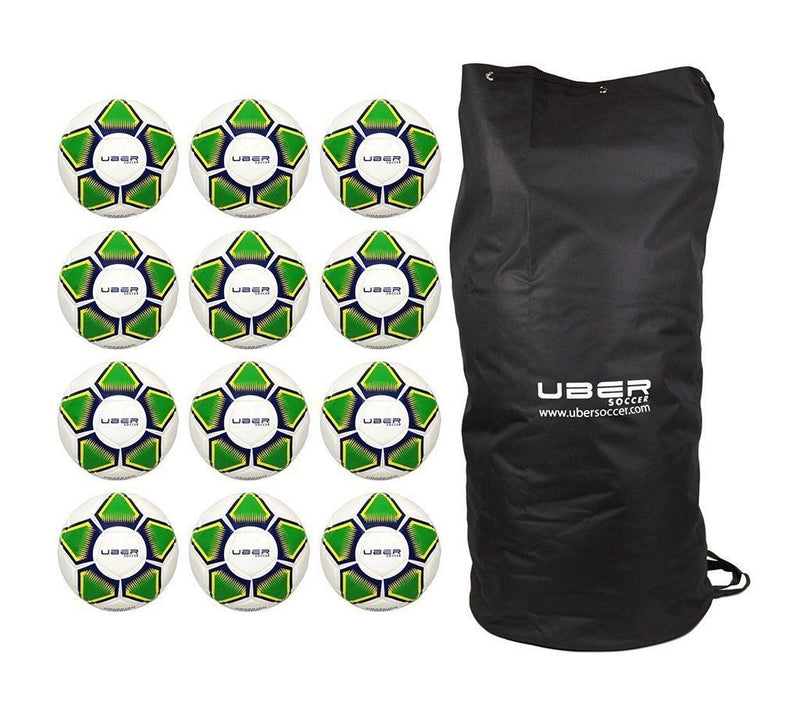 Uber Soccer Brazilian Colors Futsal Ball Bundle - 12 Pack - UberSoccer