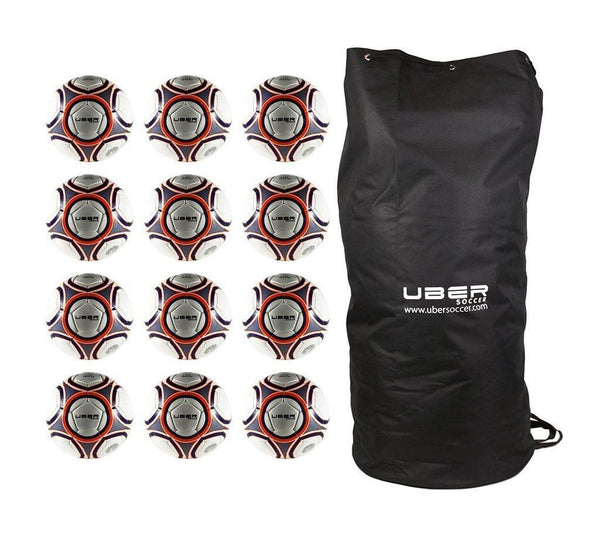 Uber Soccer Navy/Orange Futsal Ball Bundle - 12 Pack - UberSoccer