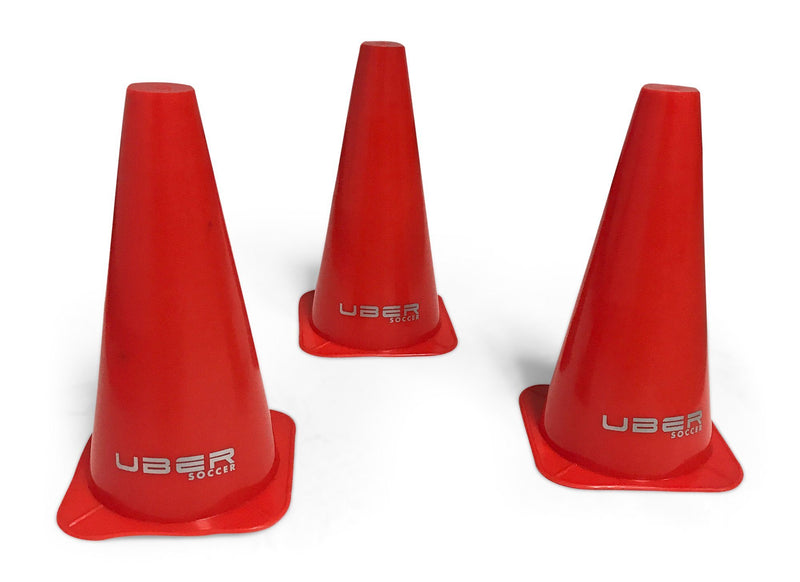 Uber Soccer Training cones (Witches Hats) - Set of 10 - UberSoccer