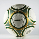 Uber Soccer Futsal Ball - Matte Finish - Green/Gold - UberSoccer