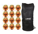 Uber Soccer Indoor Felt Soccer Ball - Orange - Bundle - 12 Balls - UberSoccer