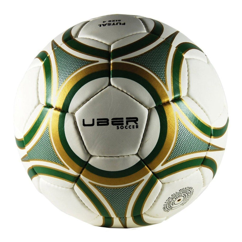 Uber Soccer Green/Gold Futsal Ball Bundle - 12 Pack - UberSoccer