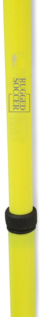 Rugged Soccer Adjustable Speed and Agility Training Poles - Yellow - 40 to 72 Inches