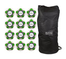 Rugged Soccer Brazilian Colors Futsal Ball Bundle - 12 Pack