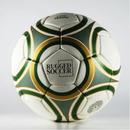 Rugged Soccer Futsal Ball - Matte Finish - Green/Gold
