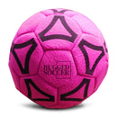 Rugged Soccer Indoor Felt Soccer Ball - Neon Pink