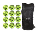 Rugged Soccer Indoor Felt Soccer Ball - Neon Yellow - Bundle - 12 Balls
