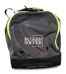 Rugged Soccer Players Bag with Trolley - Black and Green